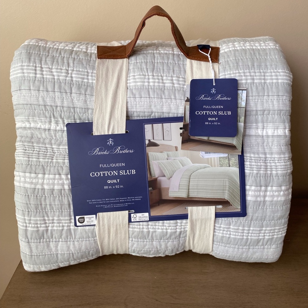 Brook Brothers Cotton Slub Full/Queen Quilt